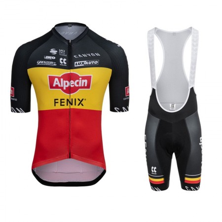 Tenue Maillot + Cuissard à Bretelles 2021 Alpecin-Fenix N001